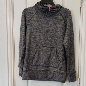 Marc New York Cowl Neck Performance Fleece Hoodie  Sz S